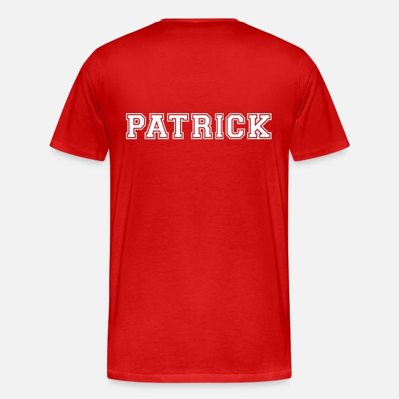 patrick - Männer Premium Bio T-Shirt - Rot