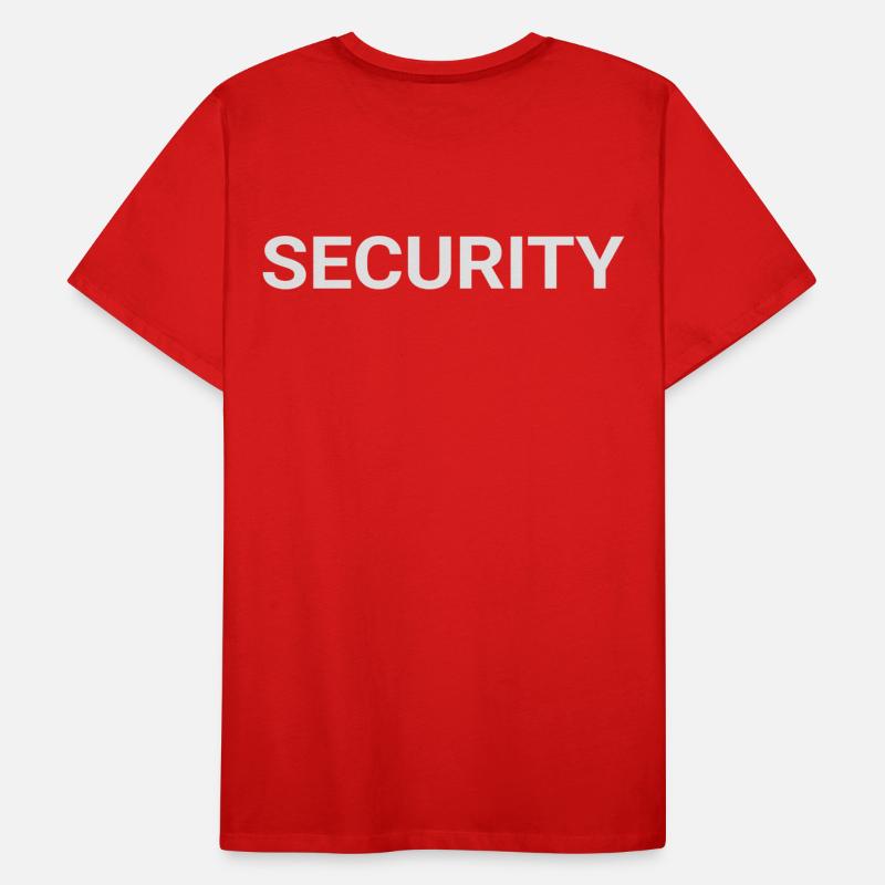 Security - back, back, back labeled Men's Premium Organic T-Shirt
