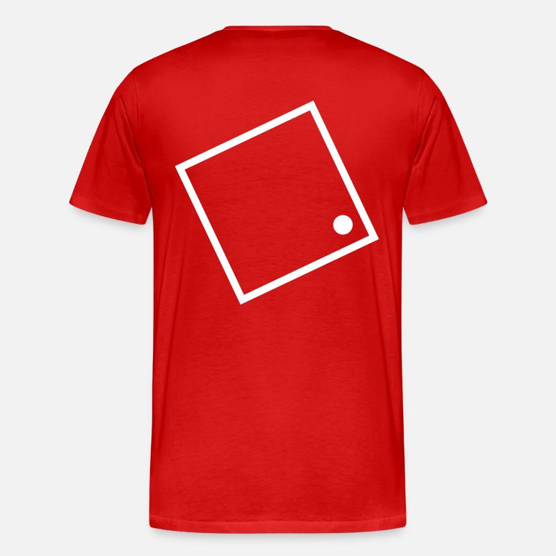 Projekt Ü Logo - Männer Premium Bio T-Shirt - Rot