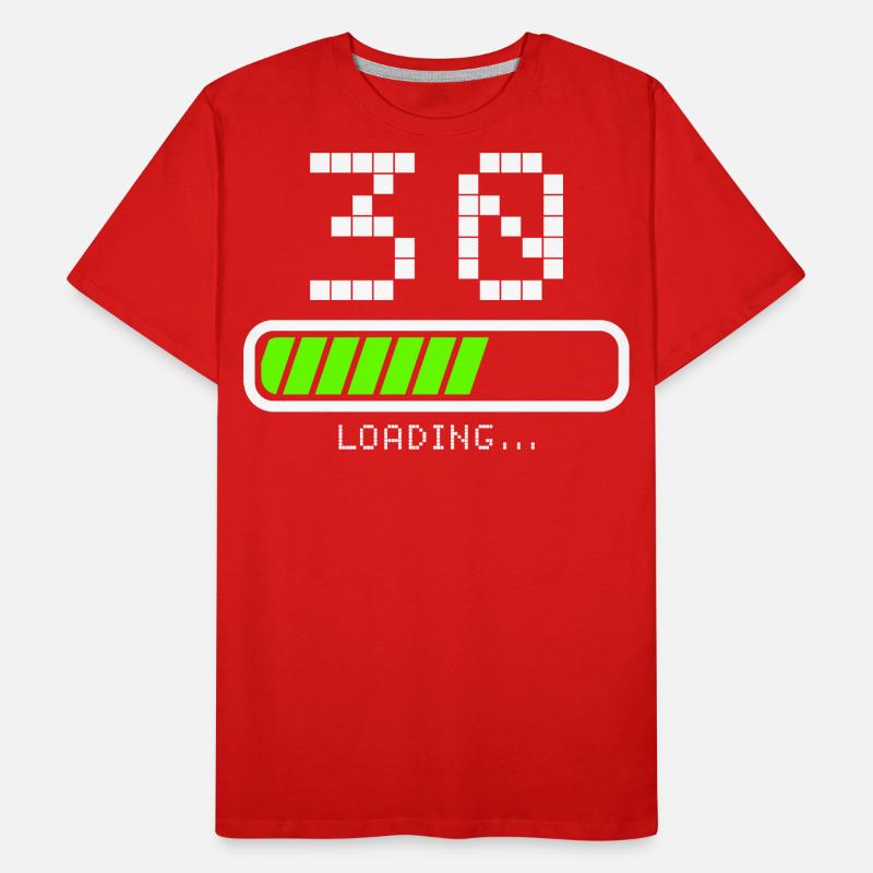 30th Birthday Loading Loading Beam Men's Premium Organic T-Shirt