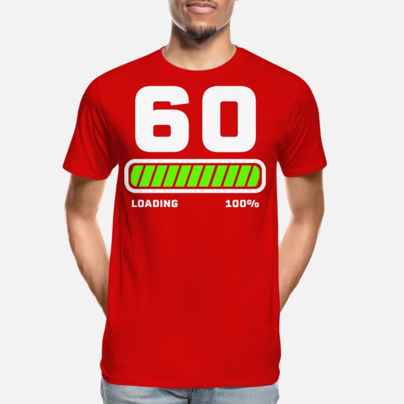 60th Birthday Loading Loading Beam Men's Premium Organic T-Shirt