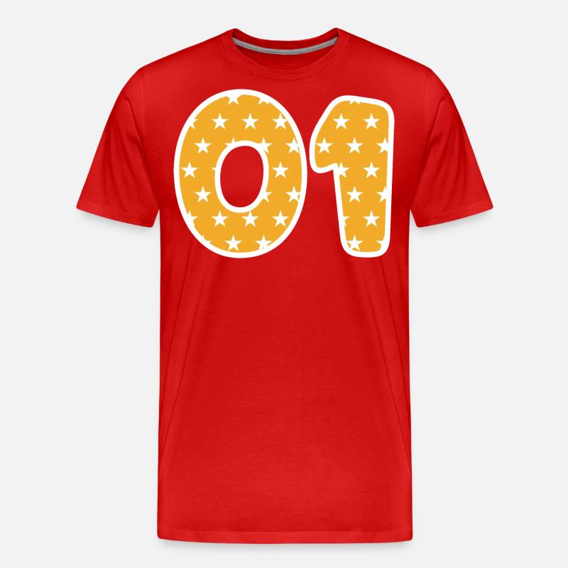 01 - Männer Premium Bio T-Shirt - Rot