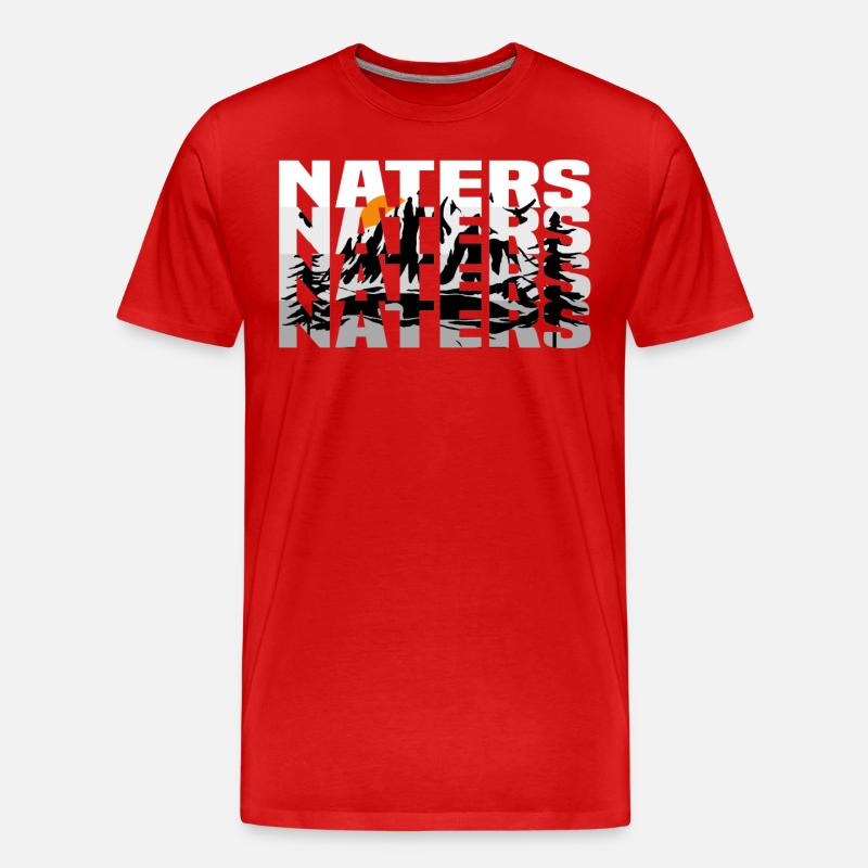 naters wallis - Männer Premium Bio T-Shirt - Rot