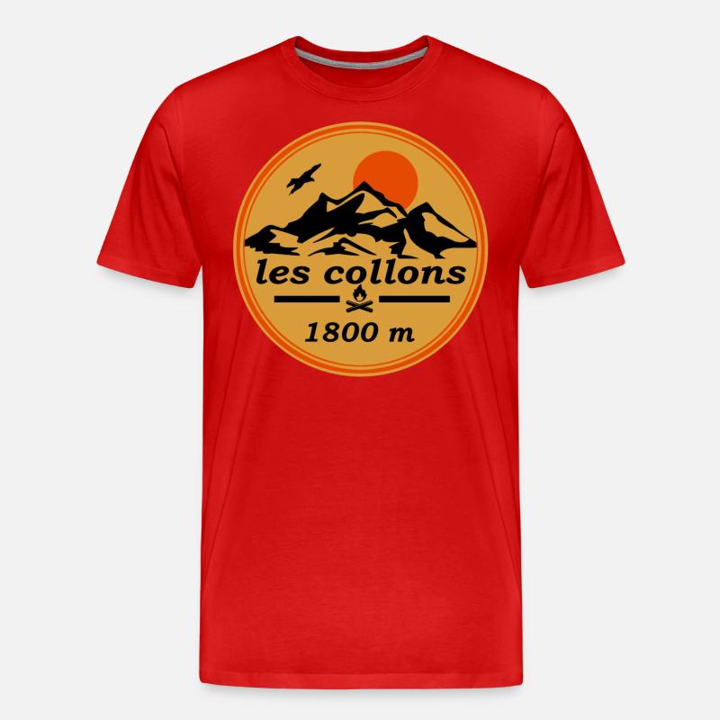 les collons - Männer Premium Bio T-Shirt - Rot