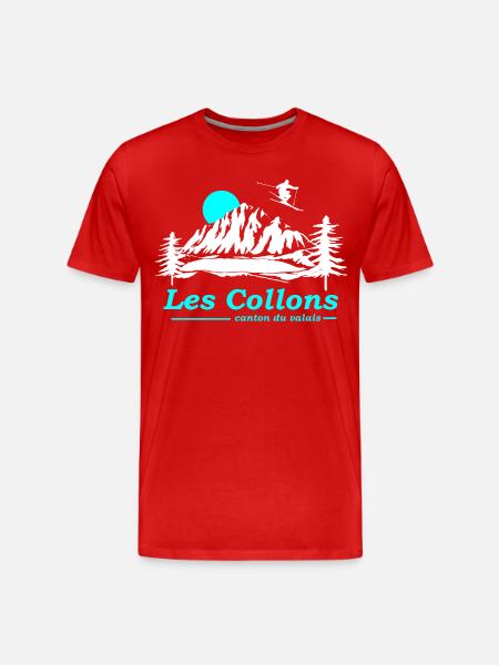 les collons - T-shirt bio Premium Homme - rouge