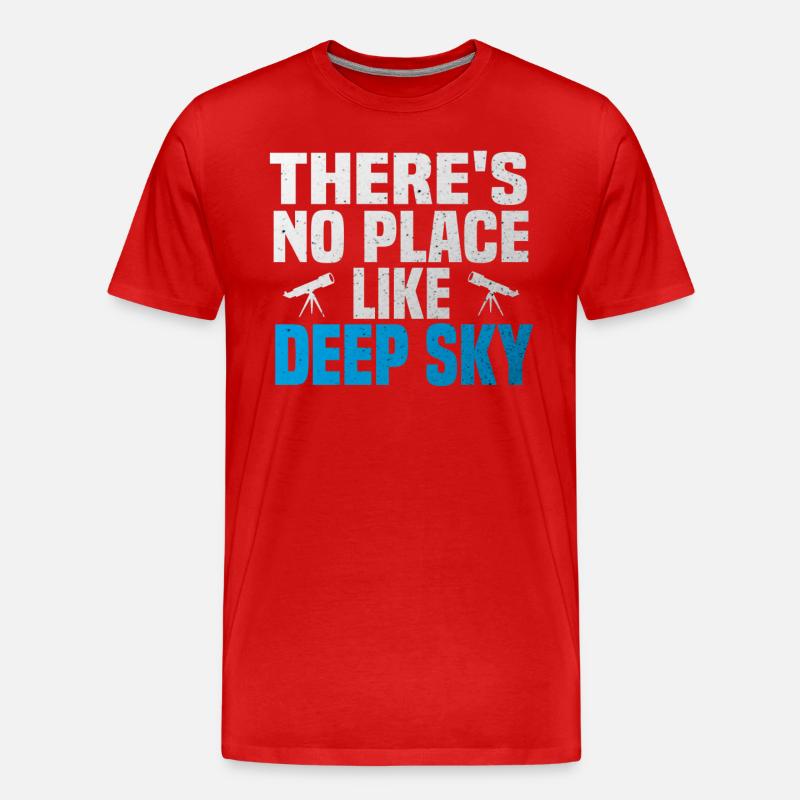 astronomie deep sky - Männer Premium Bio T-Shirt - Rot