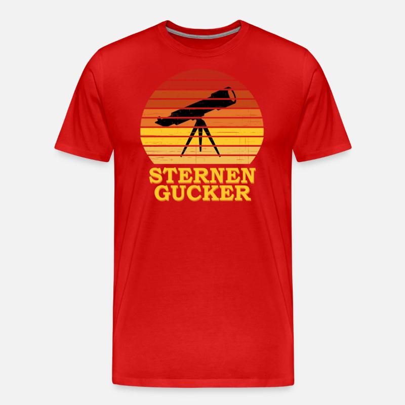 astronomie - Männer Premium Bio T-Shirt - Rot