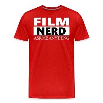 film nerd - Männer Premium Bio T-Shirt - Rot - Vorne - Damien (186cm)