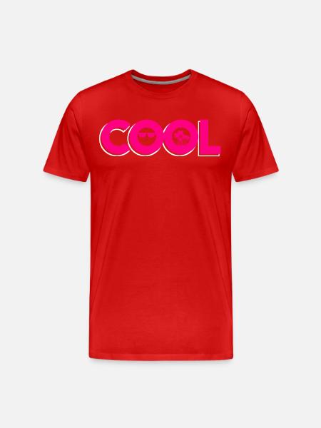 cool sunglasses - Men's Premium Organic T-Shirt - red