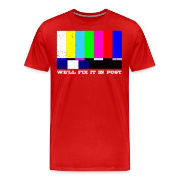 Filmemacher Regie Hollywood Kamera Produzent Kamer - Männer Premium Bio T-Shirt - Rot - Vorne - Damien (186cm)