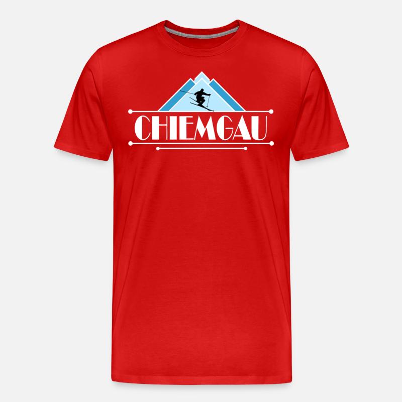 Chiemgau - Männer Premium Bio T-Shirt - Rot