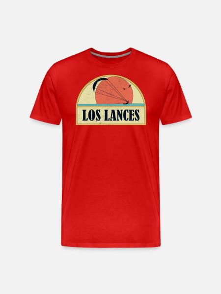 Kitesurfing Los Lances - Männer Premium Bio T-Shirt - Rot