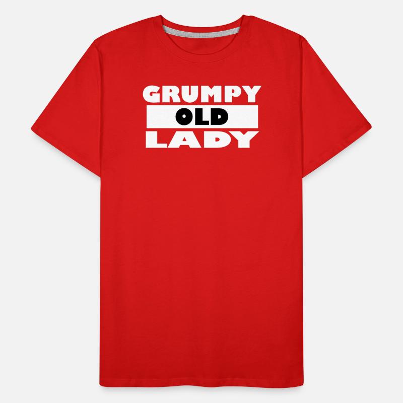 grumpy old lady Männer Premium Bio T-Shirt