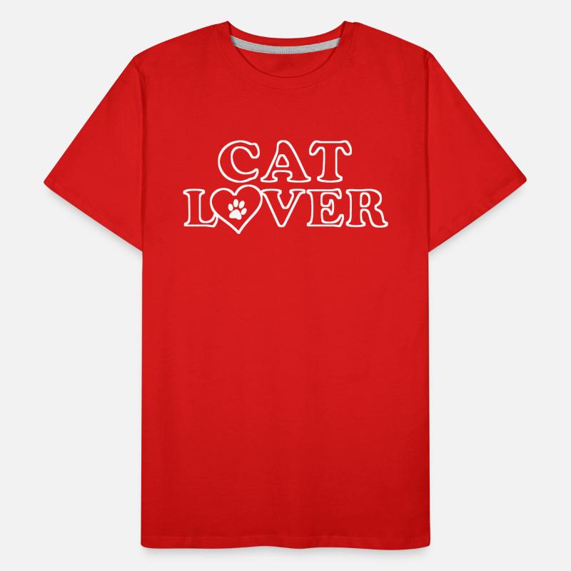cat lover Männer Premium Bio T-Shirt