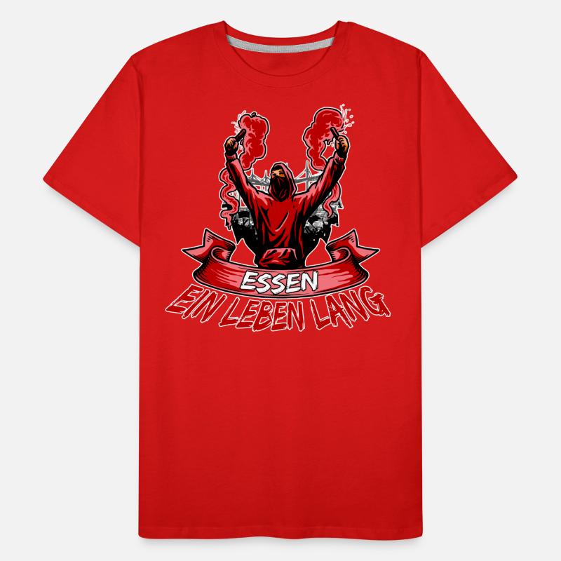 Essen ein Leben lang Männer Premium Bio T-Shirt