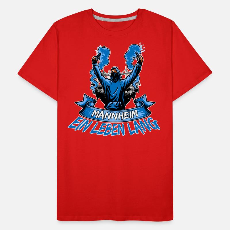 Mannheim ein Leben lang Männer Premium Bio T-Shirt