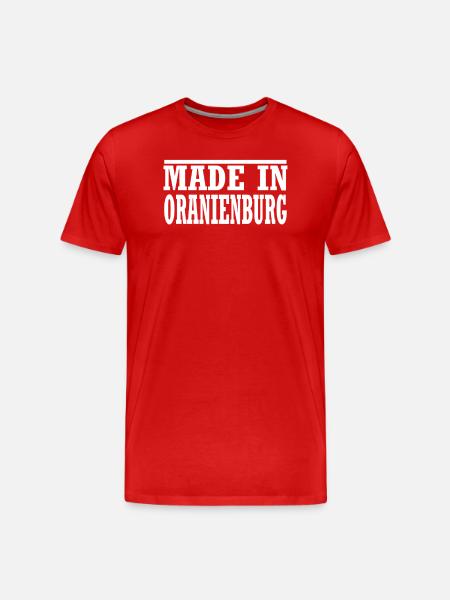 Oranienburg - Männer Premium Bio T-Shirt - Rot