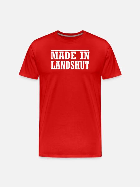 Landshut 03 - Männer Premium Bio T-Shirt - Rot