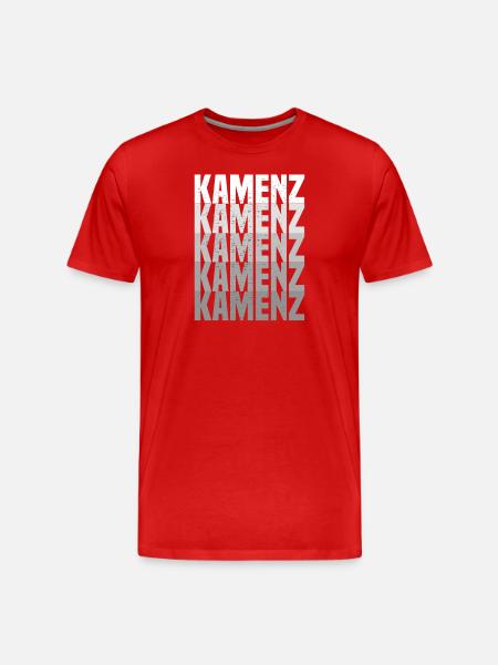 Kamenz vierfach - Männer Premium Bio T-Shirt - Rot