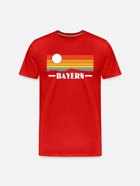 Bayern - Männer Premium Bio T-Shirt - Rot