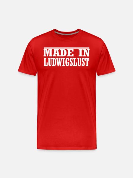 Ludwigslust - Männer Premium Bio T-Shirt - Rot