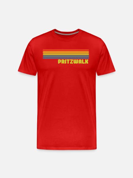 Pritzwalk - Männer Premium Bio T-Shirt - Rot