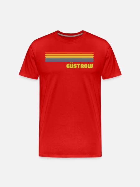 Güstrow - Männer Premium Bio T-Shirt - Rot
