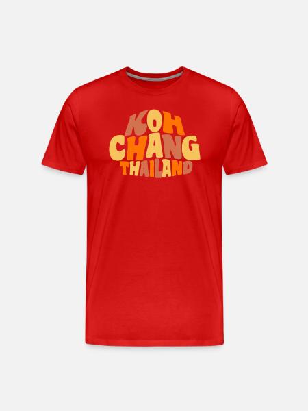 Koh chang 02 - Männer Premium Bio T-Shirt - Rot