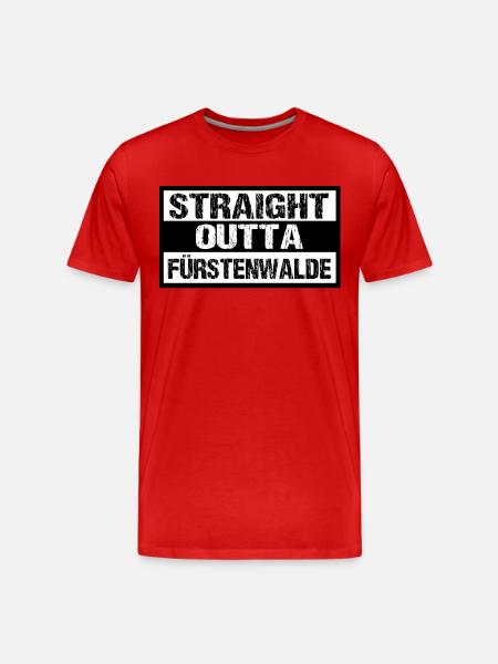 Fürstenwalde Spree - Männer Premium Bio T-Shirt - Rot