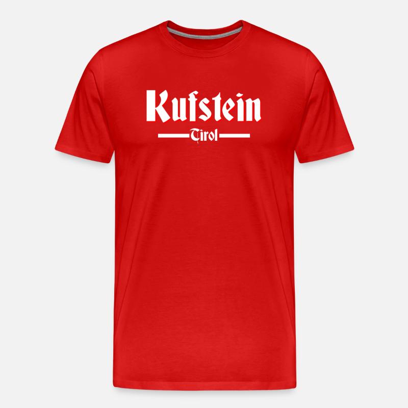 Kufstein - Männer Premium Bio T-Shirt - Rot