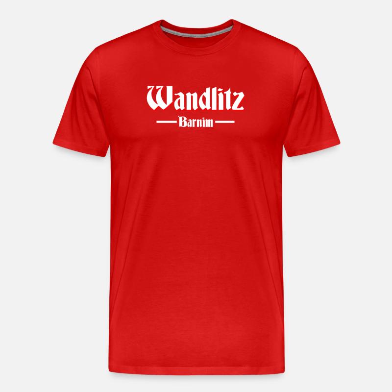 Wandlitz - Männer Premium Bio T-Shirt - Rot