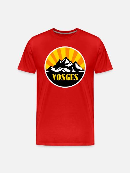 Vosges - Männer Premium Bio T-Shirt - Rot