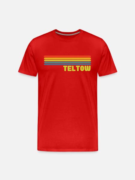 Teltow - Männer Premium Bio T-Shirt - Rot