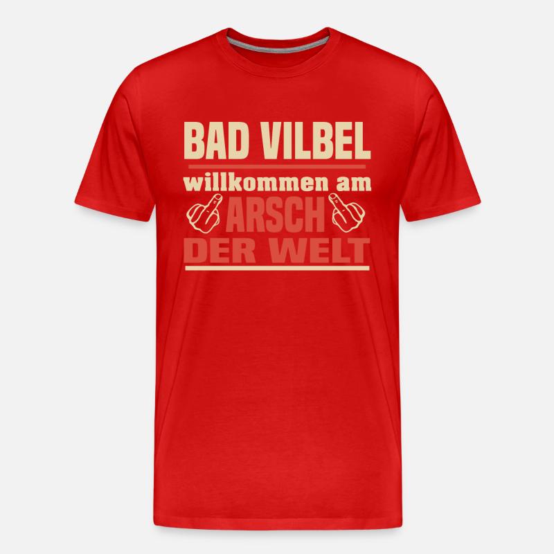 Bad Vilbel - Männer Premium Bio T-Shirt - Rot