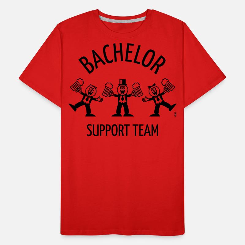 Bachelor Support Team (Caricature / Dance / 1C) Men's Premium Organic T-Shirt