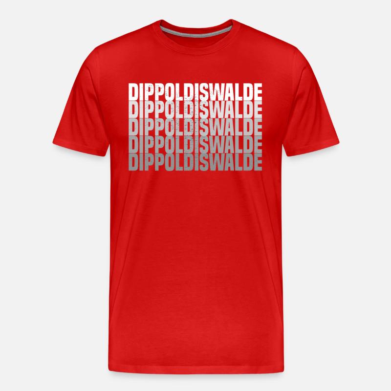 Dippoldiswalde - Männer Premium Bio T-Shirt - Rot
