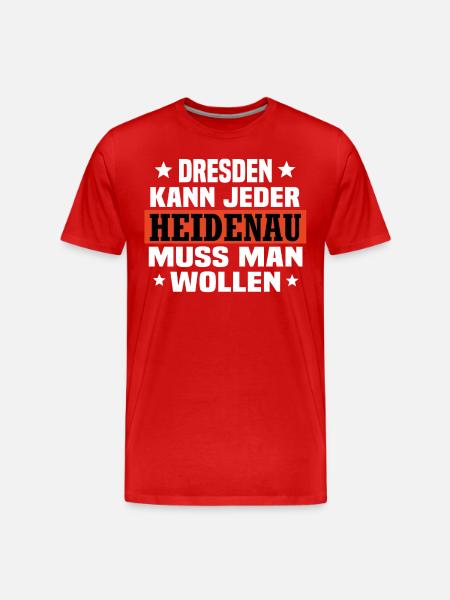 Heidenau - Männer Premium Bio T-Shirt - Rot