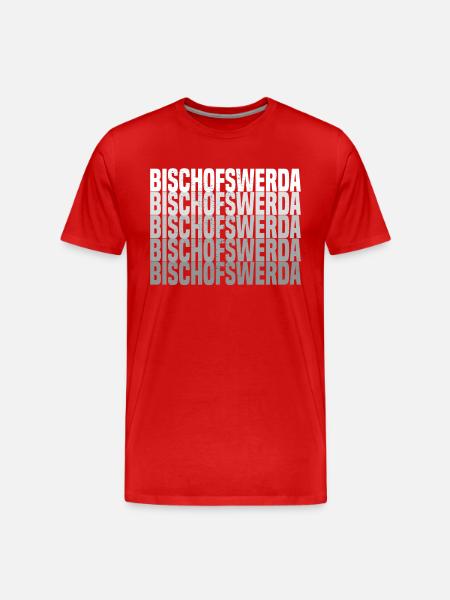 Bischofswerda - Männer Premium Bio T-Shirt - Rot