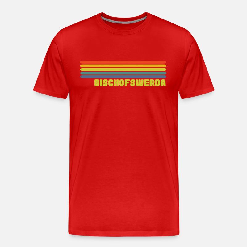 Bischofswerda - Männer Premium Bio T-Shirt - Rot