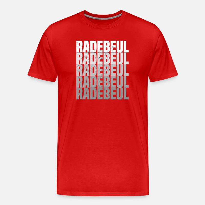 Radebeul - Männer Premium Bio T-Shirt - Rot