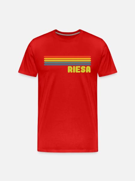 Riesa - Männer Premium Bio T-Shirt - Rot