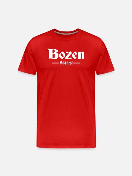 Bozen Südtirol - Männer Premium Bio T-Shirt - Rot