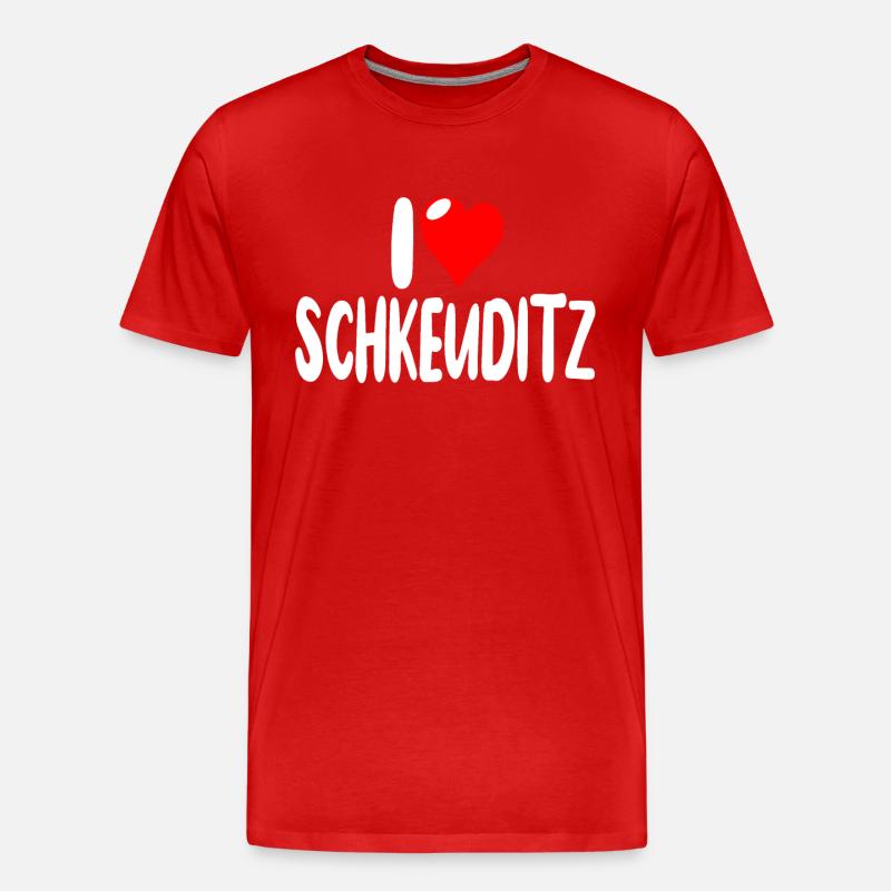 Schkeuditz - Männer Premium Bio T-Shirt - Rot