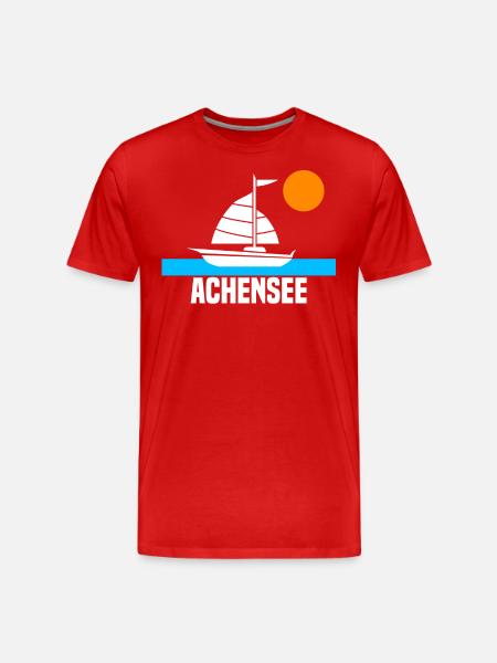 Achensee - Männer Premium Bio T-Shirt - Rot
