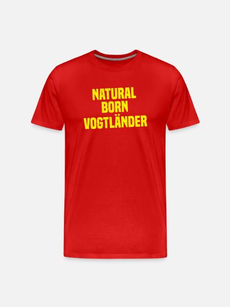 Vogtland - Männer Premium Bio T-Shirt - Rot
