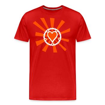 Amour du vélo - T-shirt bio Premium Homme - rouge - Devant - Damien (186cm)