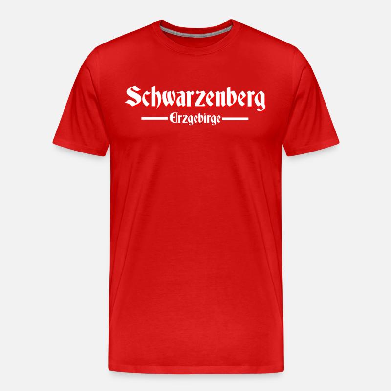 Schwarzenberg - Männer Premium Bio T-Shirt - Rot