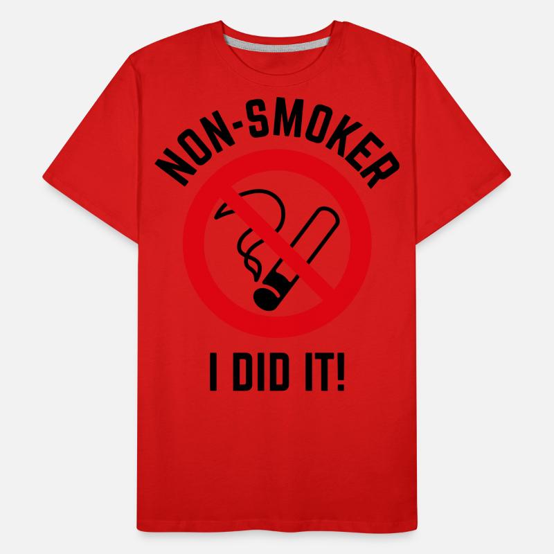 Non-Smoker – I Did It! (3C / B) Männer Premium Bio T-Shirt