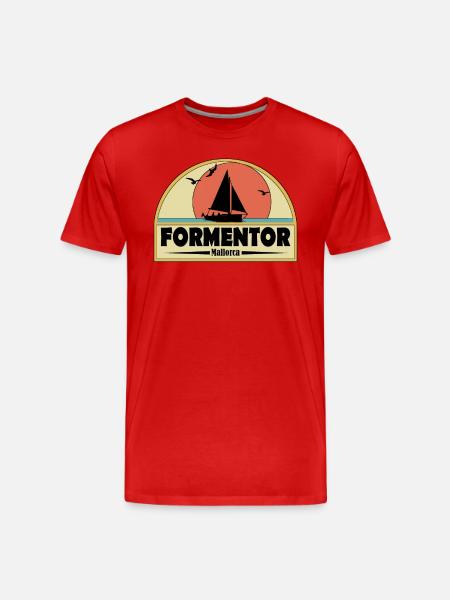 Formentor - Männer Premium Bio T-Shirt - Rot