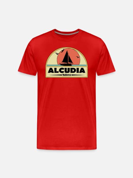 Alcudia - Männer Premium Bio T-Shirt - Rot